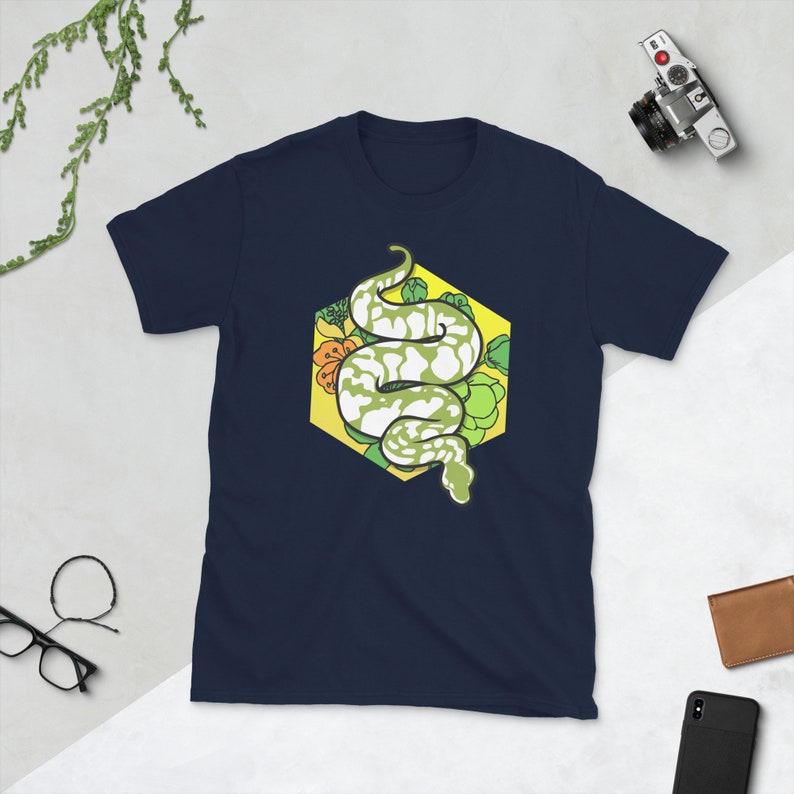Camisa de pitón bola, camisa de pitón, camisa de reptil, camisa de serpiente, pitón en flor, camiseta de pitón, camisa de amante de pitón imagen 7
