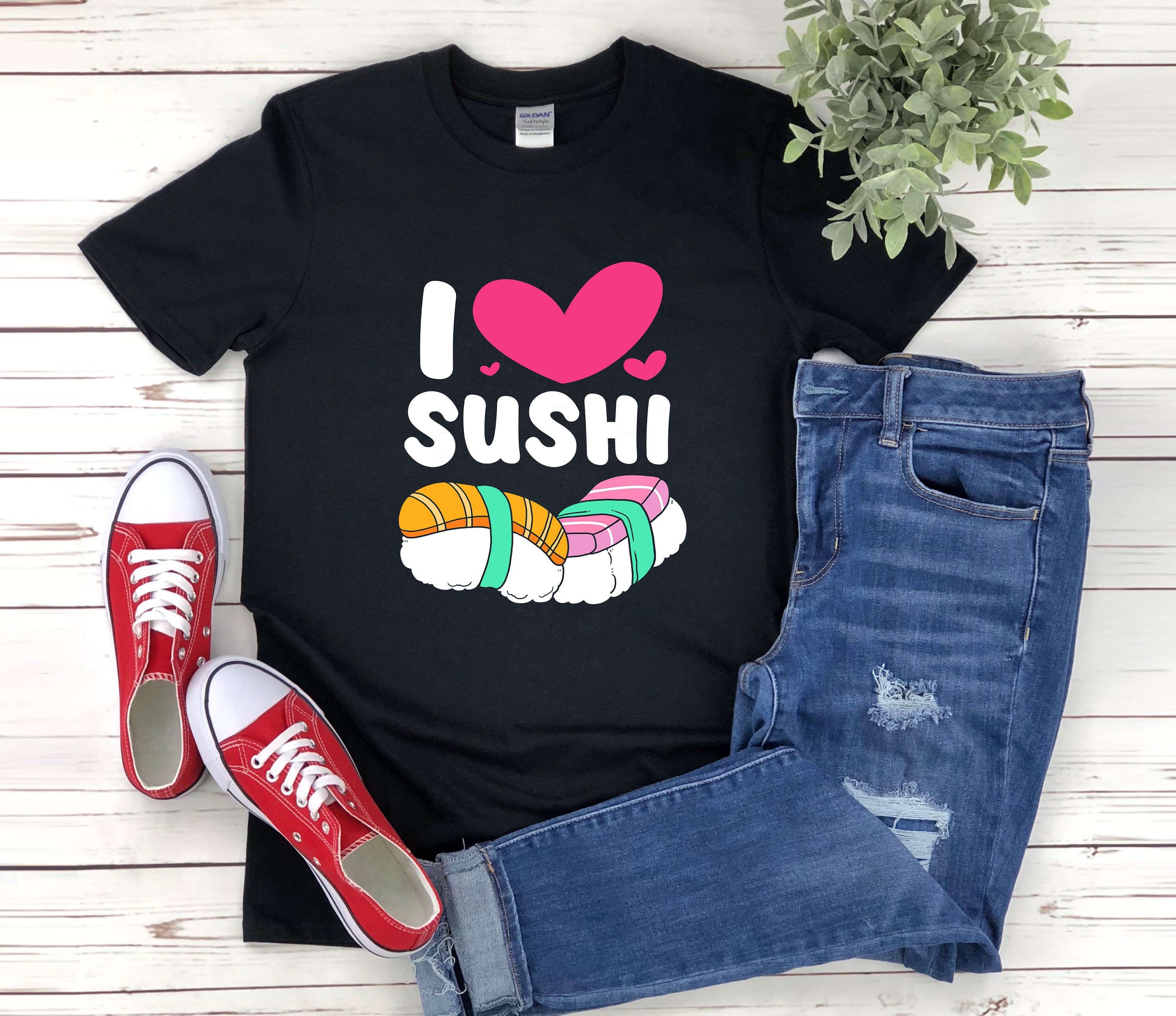 T shirt i love sushi best sale