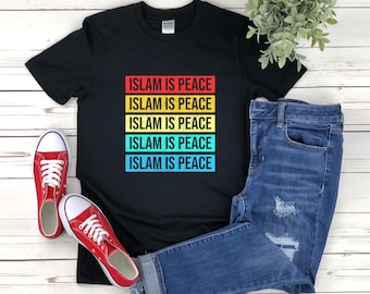 Islam Shirt, Islam is Peace, Islamische Shirts, Muslim Shirt, Muslim Tshirt, Muslimische Geschenke, Islam Geschenk, Arabisch Shirt