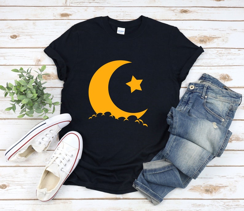 Crescent Moon Shirt, Muslim Shirt, Eid Mubarak Shirt, Ramadan Shirt, Eid Shirt, Ramadan Gift, Ramadan Mubarak Shirt, Islam Shirt image 4