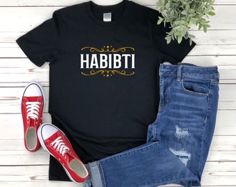 Muslimisches Hemd, Islamisches Hemd, Islamische Hemden, Habibti Hemd, Ramadan Mubarak Hemd, Eid Mubarak Hemd, muslimisches Tshirt, muslimische Geschenke