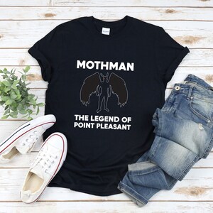 Mothman Shirt, Mothman T Shirt, Mothman Tshirt, Cryptid Shirt, Mothman The Legend Of Point Pleasant, West Virginia Shirt