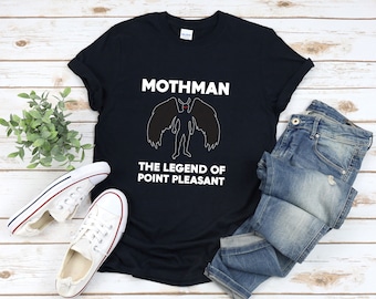 Mothman Shirt, Mothman T Shirt, Mothman Tshirt, Cryptid Shirt, Mothman The Legend Of Point Pleasant, West Virginia Shirt