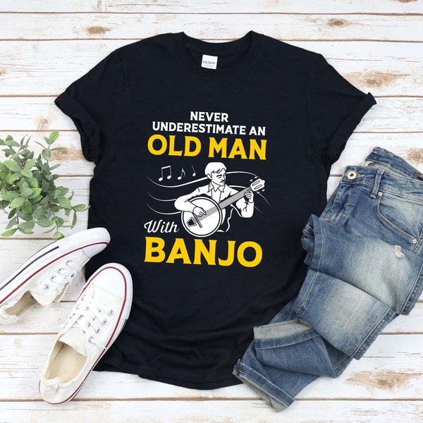 Drummer Never Underestimate An Old Man With A Drum Set Mens Back Print