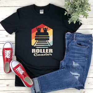Retro Roller Coaster Shirt, Amusement Park Shirt, Roller Coaster Tee Shirt, Roller Coaster Shirt, Theme Park Shirts