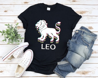 Leo Shirt, Leo Lion Shirt, Lion Shirt,  Leo Symbol Shirt, Leo Sign Shirt, Leo Zodiac Shirt, Horoscope Leo Shirt, Zodiac Sign Leo