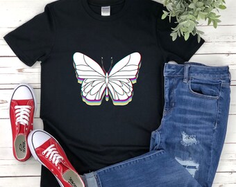 Camisa de mariposa monarca, camisa de entomólogo, mariposa de colores, camisa de mariposa, camisa de entomología, camiseta de mariposa para niñas, camisa de jardín
