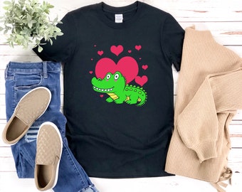 Alligator Lover Shirt, Alligator Shirt, Cute Alligator Shirt, Reptile Lover Gift,  Crocodile Tshirt, Reptile Shirt
