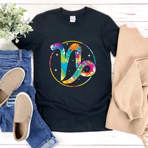 Capricorn Symbol, Zodiac Capricorn Shirt, Capricorn Shirt, Capricorn Constellation Shirt, Capricorn Astrology, Horoscope Shirt