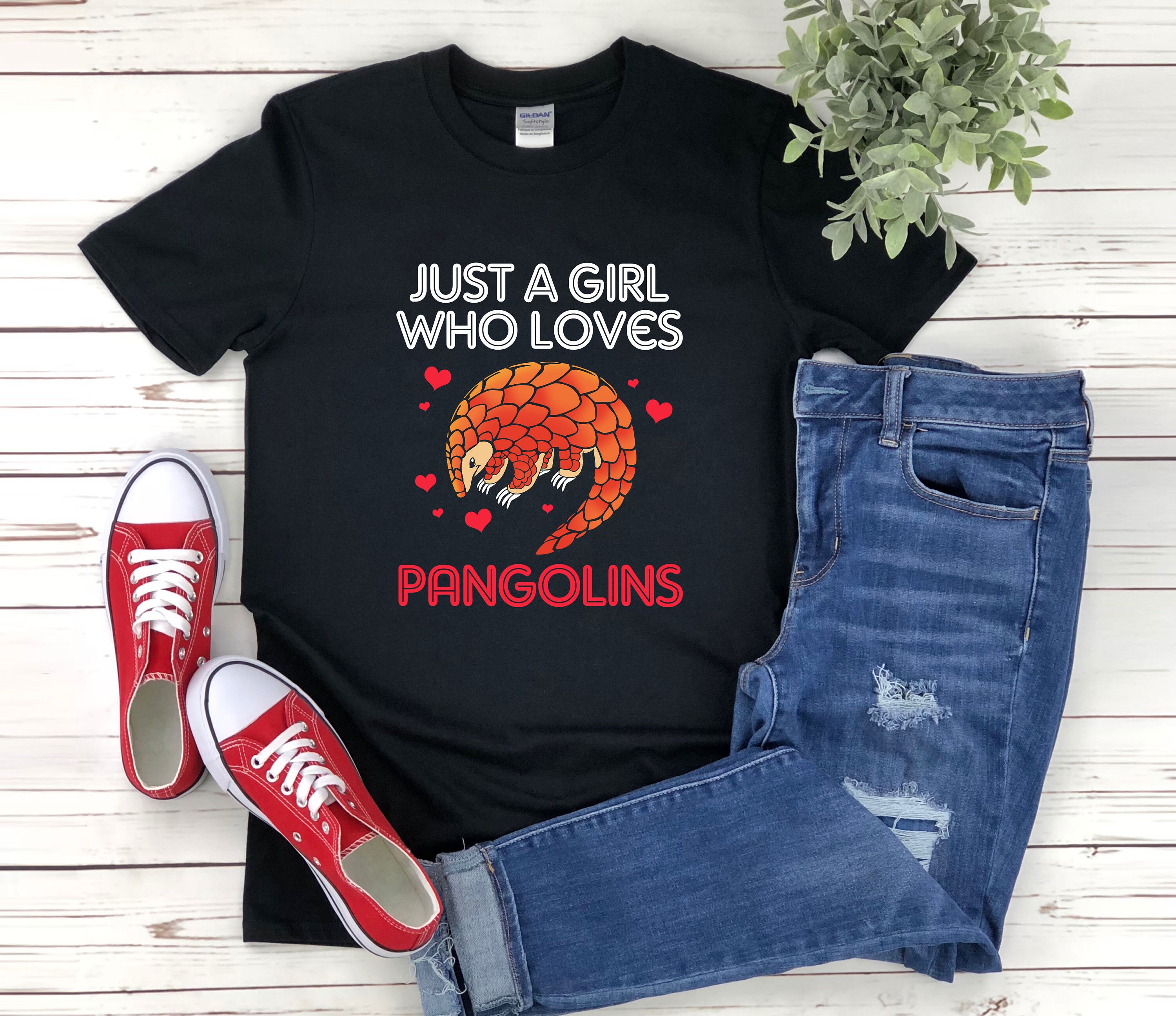 Just A Girl Who Loves Pangolins Save The Pangolin Tshirts Just A Girl Who Loves Pangolins Save The Pangolin Tshirts