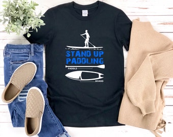 Camicia Paddleboarding, Camicia Stand Up Paddle Board, Camicia Paddleboard, Regali per i Surfisti, Camicia Paddle Board, Camicia Sup Board