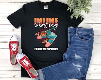 Inlineskater Shirt, Roller Skate Shirt, Extremsport, Inlineskater Shirt, Inlineskater Shirt, Roller Skate Shirt