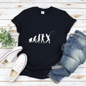 Fischer Shirt, Angeln Evolution, Angeln T Shirt, Angeln Liebhaber Geschenk, Angel Shirt, Angeln T-Shirt, Fischer Geschenk