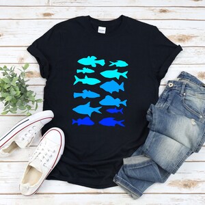 Fishing Shirt, Fishing T Shirt, School Of Fish Shirt, Fishing Team Shirts, Fisherman Shirt, Fish Shirt Men, Fishing Gifts