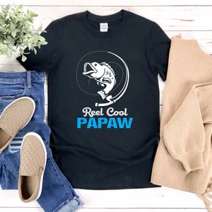 Fishing Dad Shirt, Fathers Day Shirt, Real Cool Papaw, Grandfather Shirt, Fishing Papa, Fishing Grandpa Gifts image 4