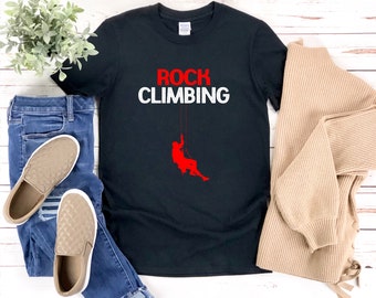 Camicia da arrampicata su roccia, Regali per scalatore di roccia, Camicia da arrampicata su roccia, Maglietta da arrampicata su roccia, Camicia da alpinista, Camicia da scalatore di montagna