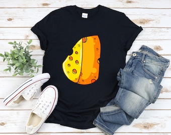 Camisa de queso grande, camisa de queso, regalo amante del queso, camisa foodie, camisa láctea, camisa con queso, camisa amante de la comida, camisa de comida