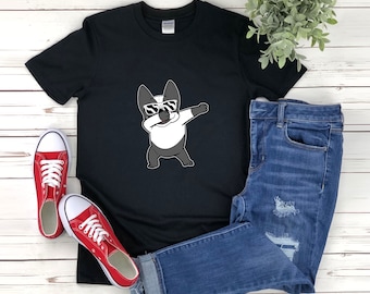 French Bulldog T-shirt, Dog Dab Shirt, Cute French Bulldog, Dog Owner Gift, Dog Lover Shirt, French Bulldog Gifts