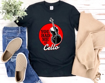 Camicia di violoncello, camicia di violoncello divertente, mi avevi al violoncello, regali per violoncellisti, regali per insegnanti di violoncello, camicia giocatore di violoncello