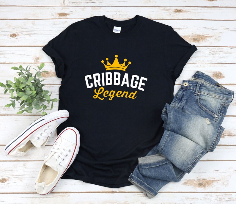 Cribbage Shirt, Cribbage Legend, Funny Card Game Shirt, Funny Cribbage Shirt, Board Game Geek, Cribbage Gift, Cribbage Tshirt image 4