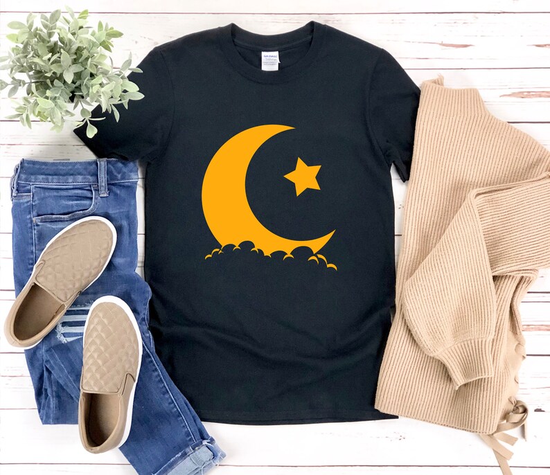 Crescent Moon Shirt, Muslim Shirt, Eid Mubarak Shirt, Ramadan Shirt, Eid Shirt, Ramadan Gift, Ramadan Mubarak Shirt, Islam Shirt image 5