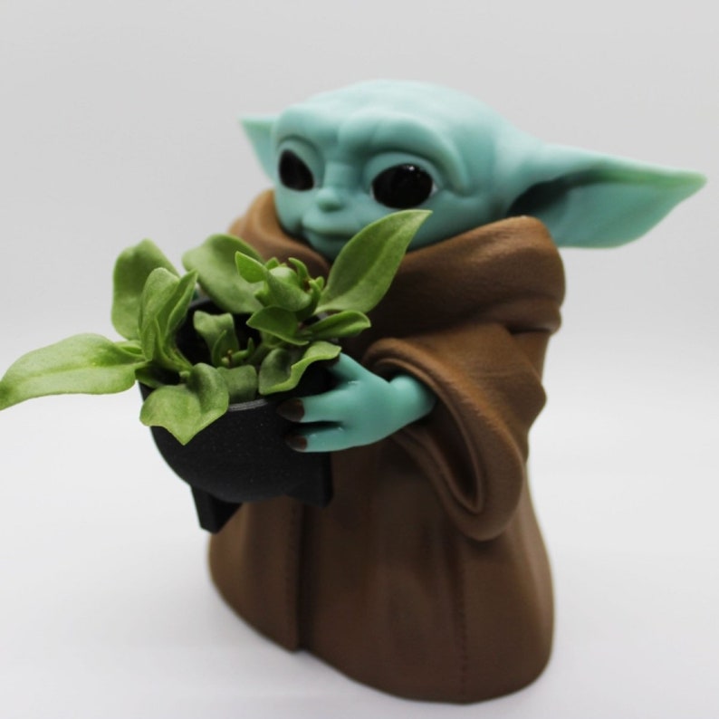 Baby Yoda Planter The Child 3D Printed Succulent Etsy