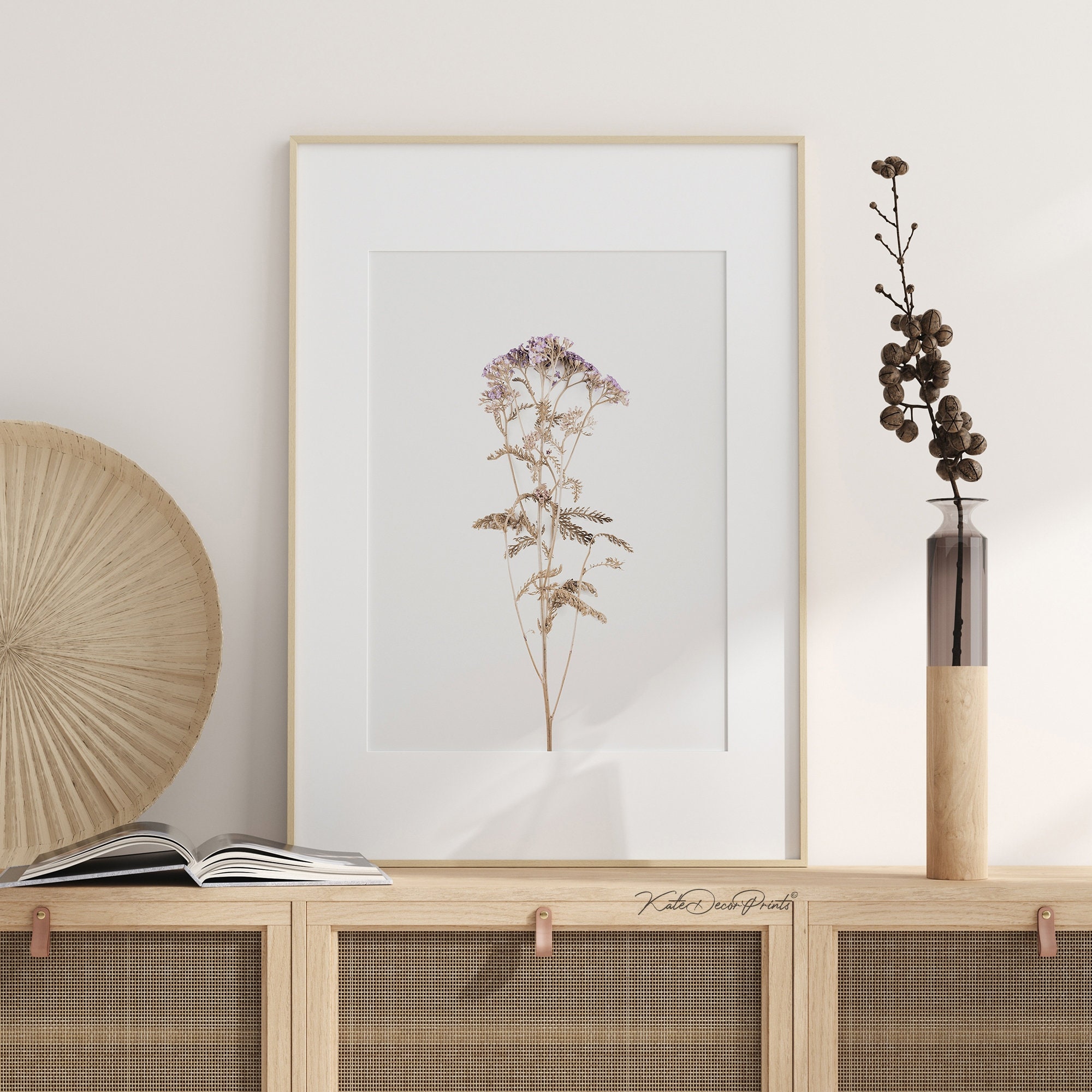Wildflower Prints Botanical Wall Art Set Of 4 Prints Etsy