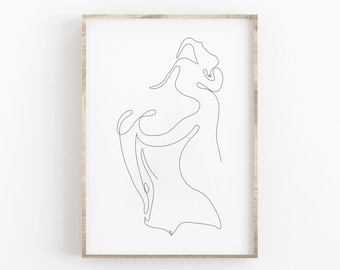 Abstract Nude Art | Etsy