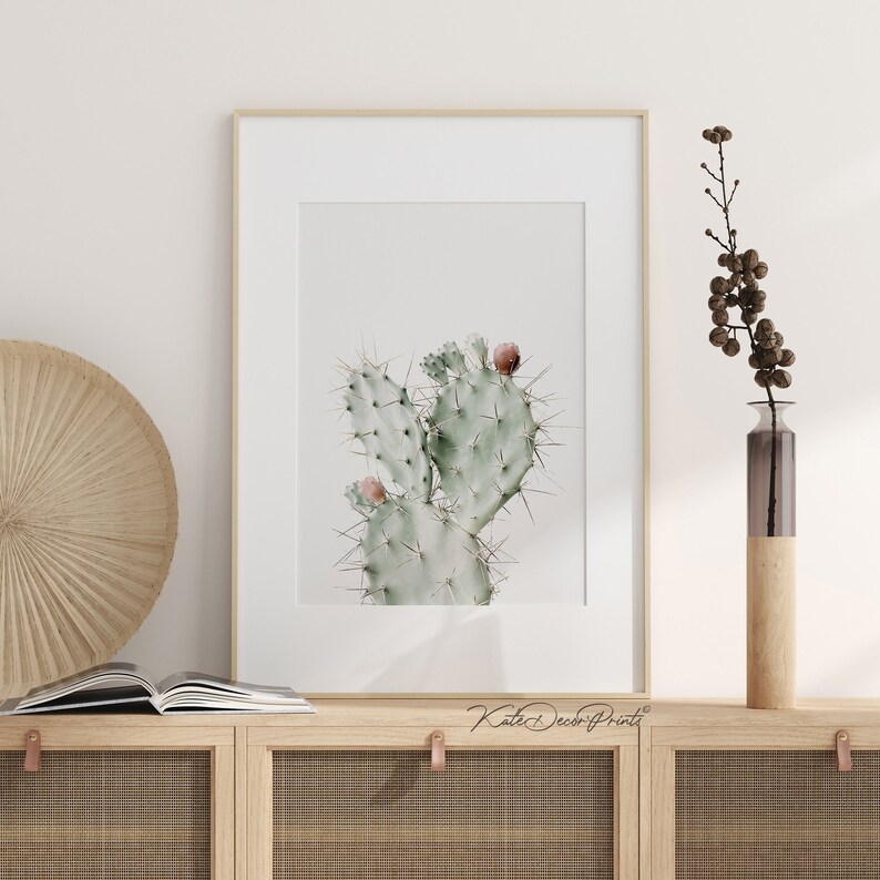 Cactus Wall Art Plant Print Cactus Art Desert Decor Boho Etsy