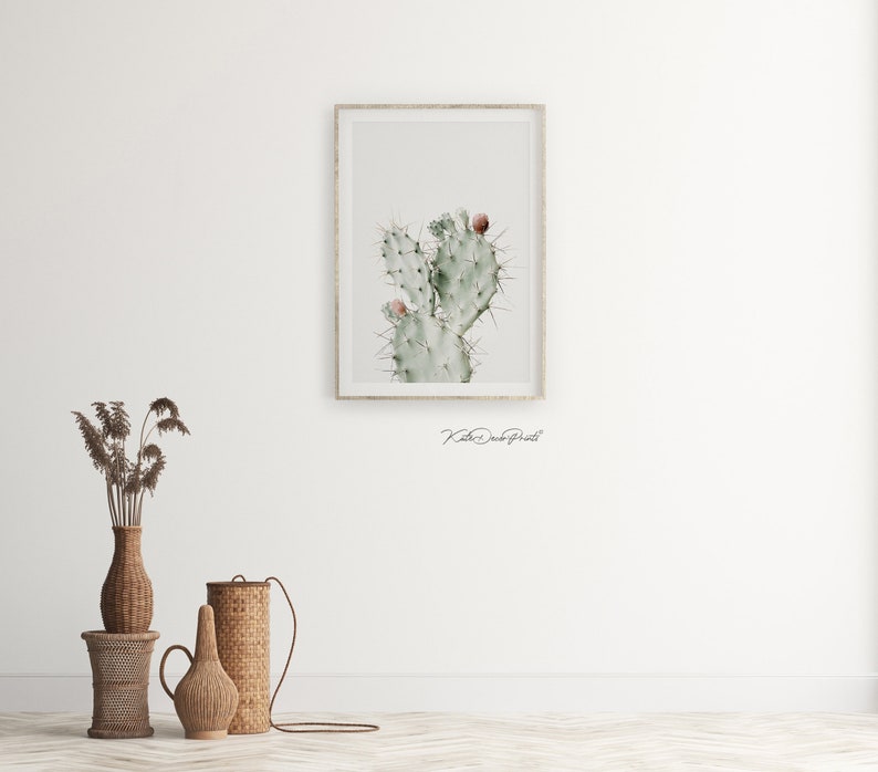 Cactus Wall Art Plant Print Cactus Art Desert Decor Boho Etsy