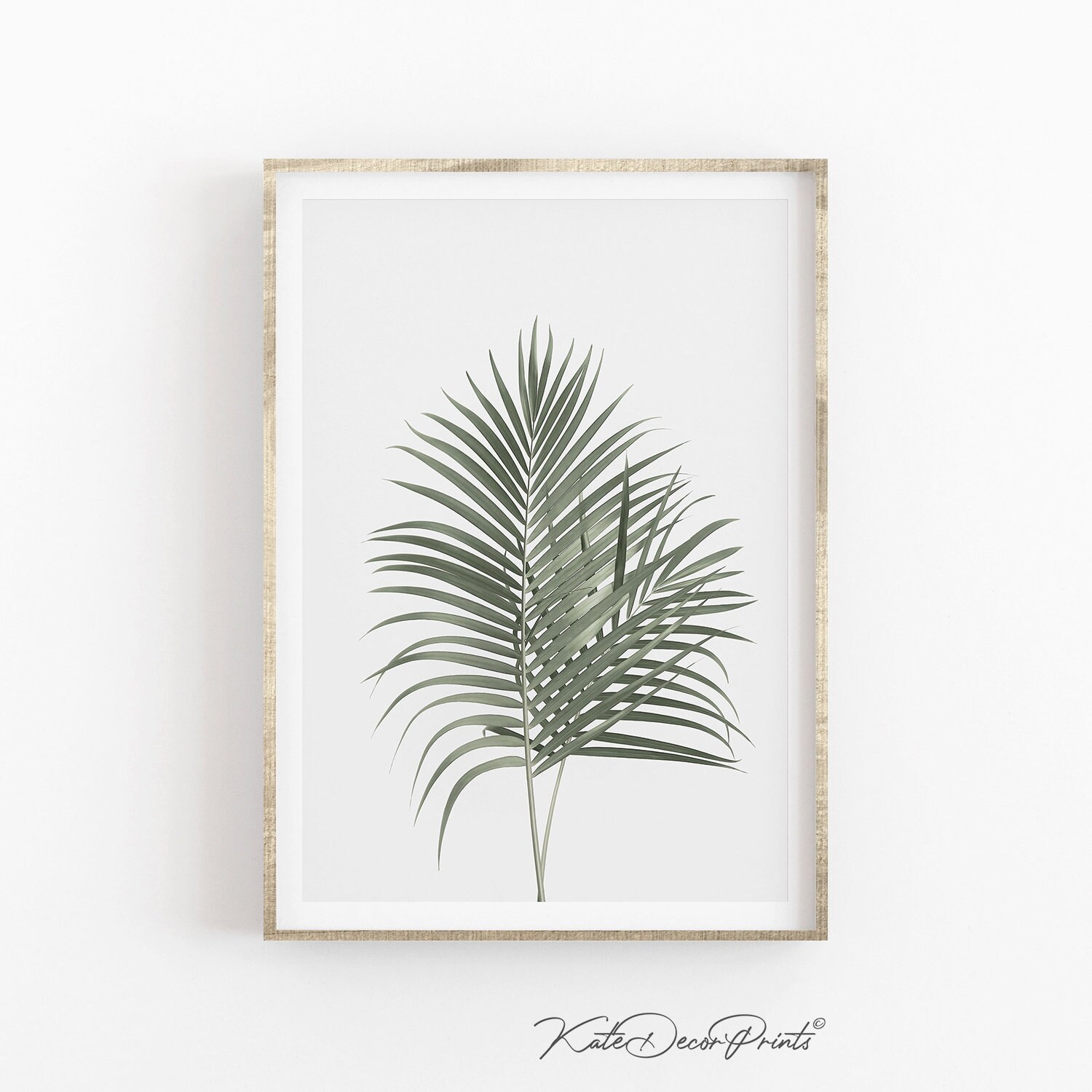 Tropical Leaf Print Green Leaf Wall Art Plant Leaves Wall Etsy