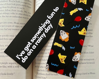 Fun on a Rainy Day - It - horror themed bookmark