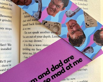 Mom and Dad - Scream - horror themed bookmark
