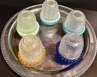 Entire Set Of 5 Mosser Glass Glimmer Fairy Lamps Lights