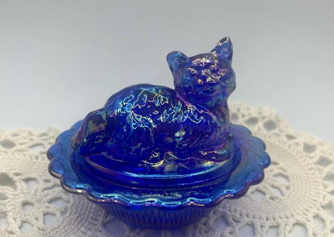 Cat on Nest Dish - Etsy
