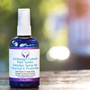Archangel Gabriel Palo Santo Smudge Spray: Smokeless Aromatherapy Mist