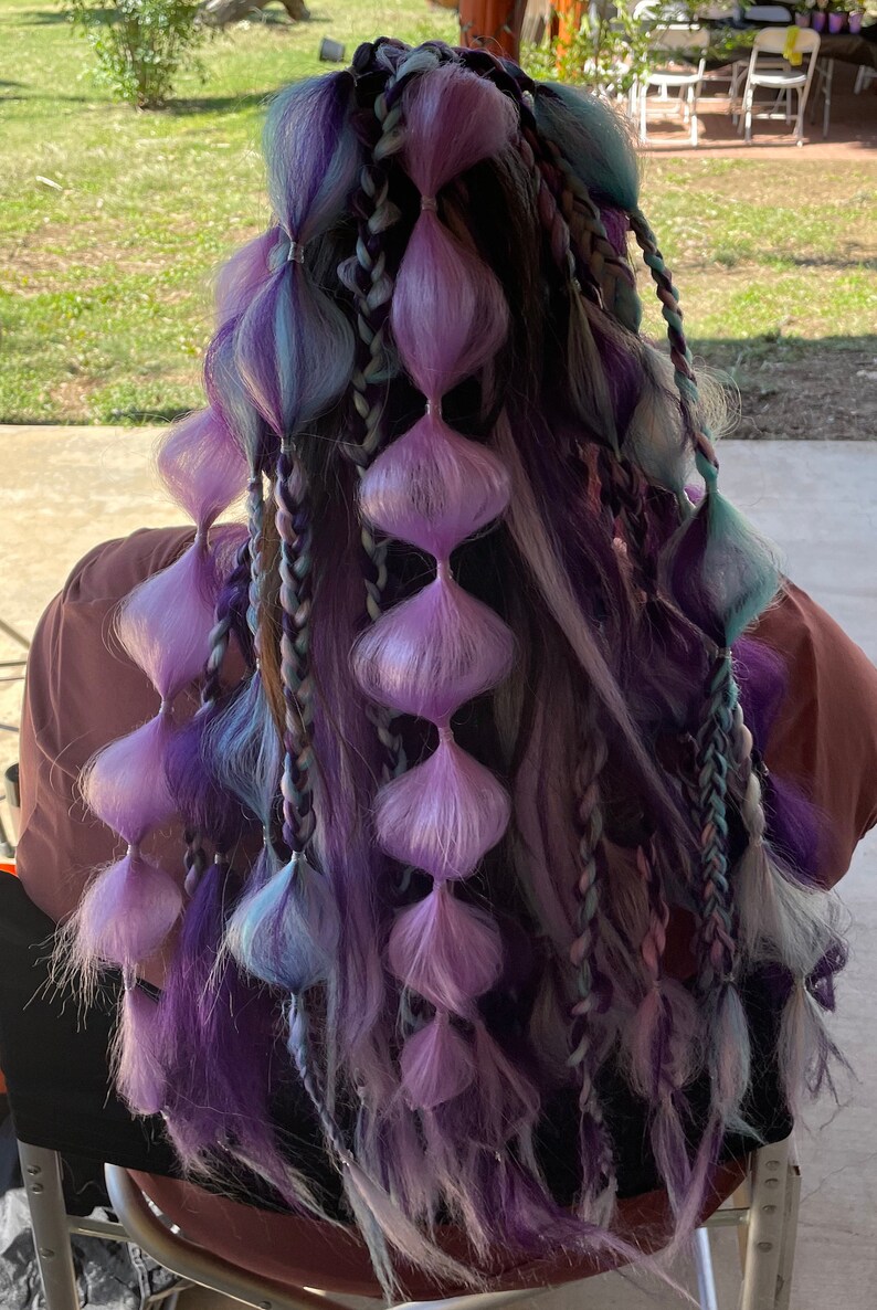 Rave & Festival Braid bubble extensions image 18