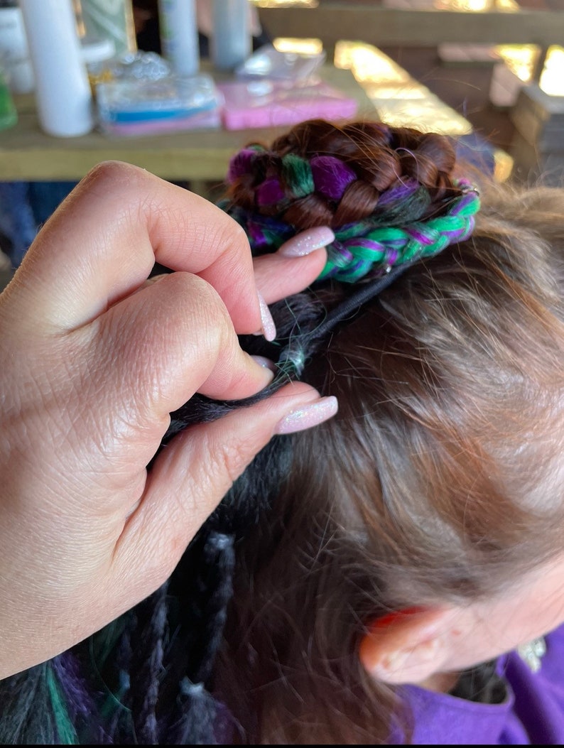 Rave & Festival Braid bubble extensions image 3
