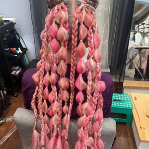 Rave & Festival Braid bubble extensions image 4