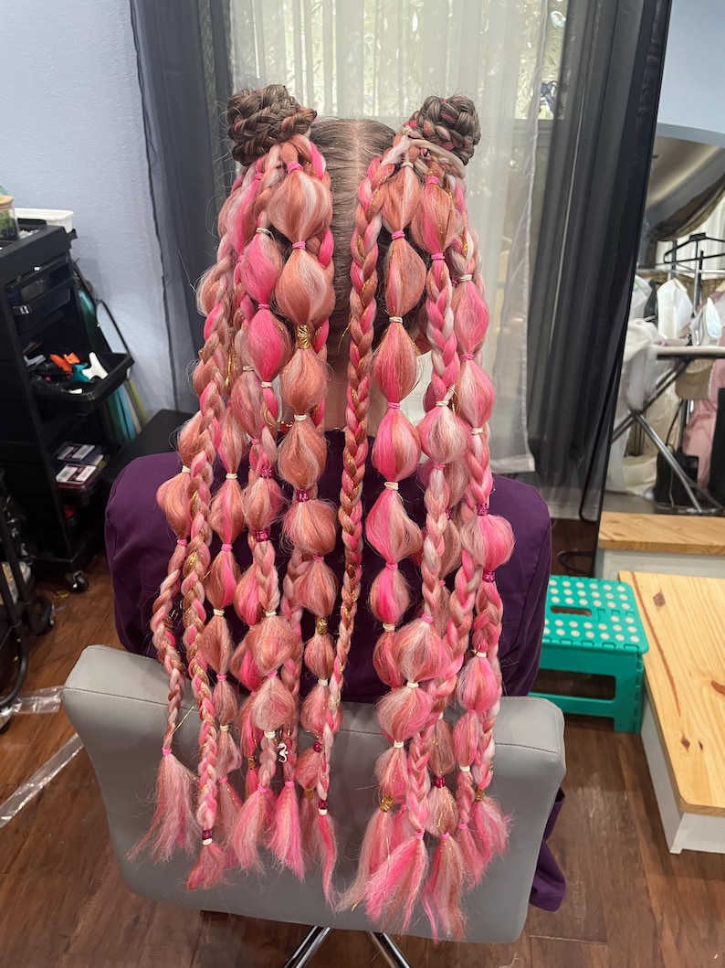 Rave & Festival Braid bubble extensions image 4