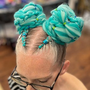 Rave & Festival Braid bubble extensions image 5