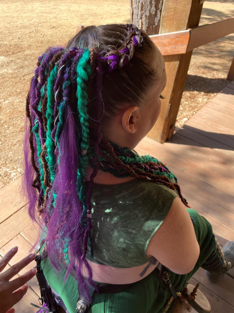 Rave & Festival Braid bubble extensions image 12