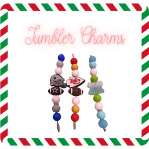 Stanley cup charms for women,tumbler handle charm, silicon bead tag, gifts for her