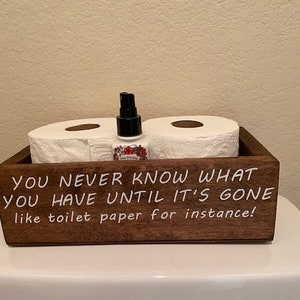 Toilet Paper Holder / Bathroom Décor / Bathroom Storage