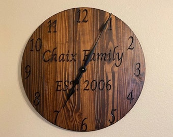 Custom Personalized Wall Clock