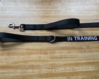 Personalized Dog Training Leash with 2 Handles: Traffic Lead, Made in USA
