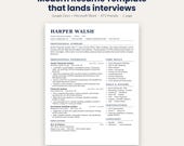 Finance Resume Template Google Docs & Word | Modern Investment Banking Analyst CV 1 Page | ATS Editable Instant Download