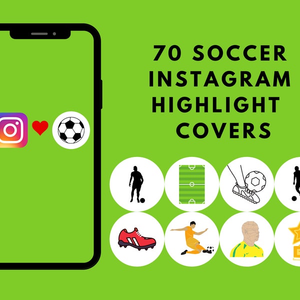 70 Soccer Instagram Highlight Covers,  Soccer, Football, World Cup Qatar 2022, Gol, Sport