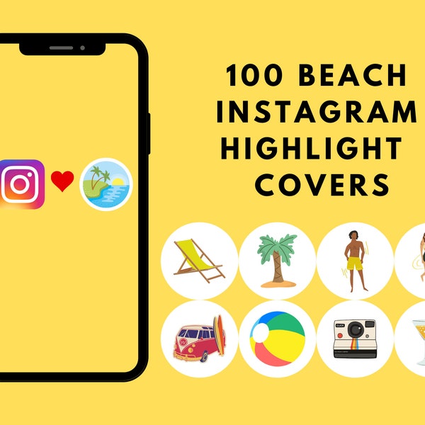 100 Beach Instagram Highlight Covers, Instagram Stories, Instagram Story, Travel, Nature, Ocean, Sunset, Vacation, Summer, Surf, Surfing.