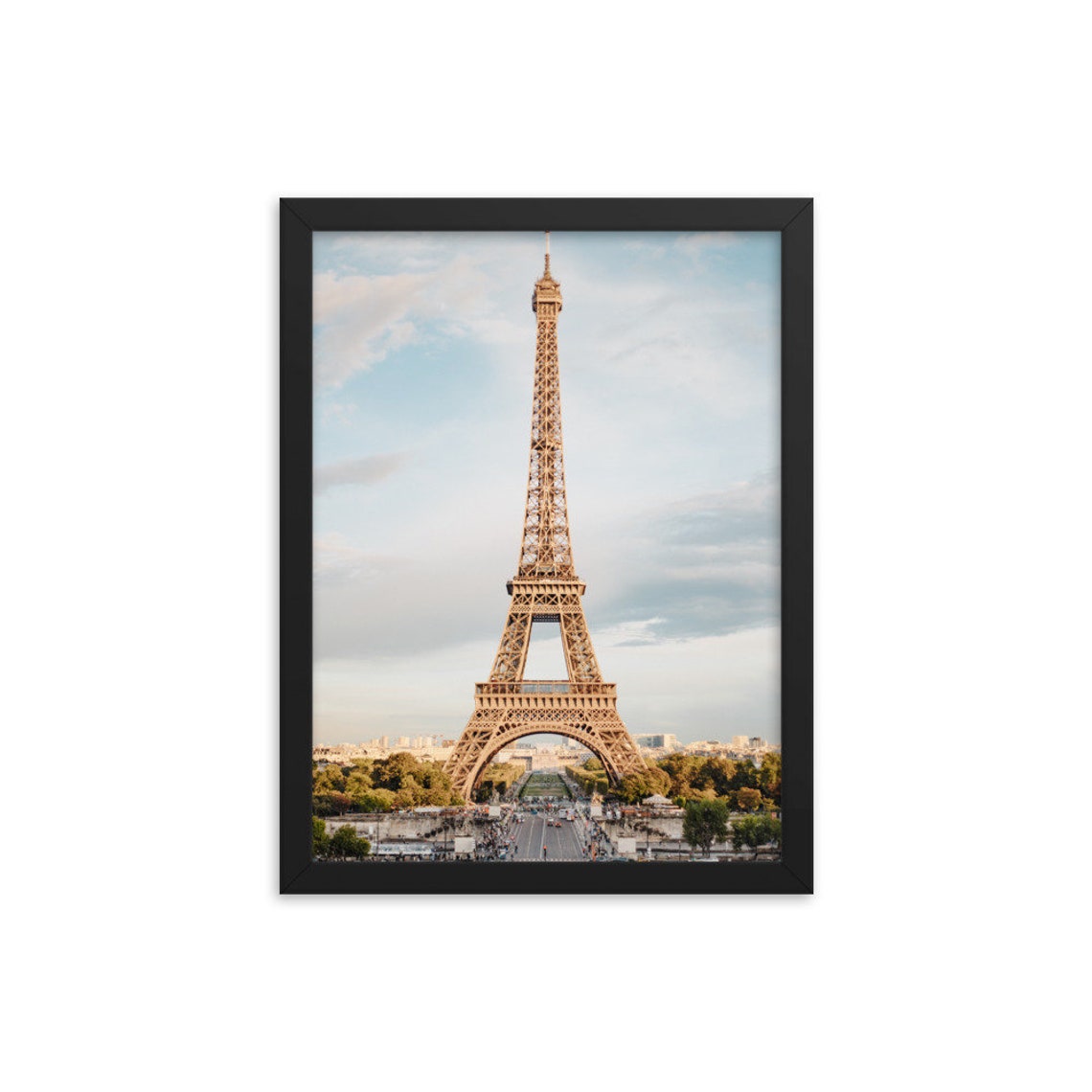 Eiffel Tower Framed Poster Paris France Print Wall Art | Etsy